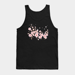 Pink Cherry Blossom Watercolor Floral Patterns Romantic Soft Delicate Tank Top